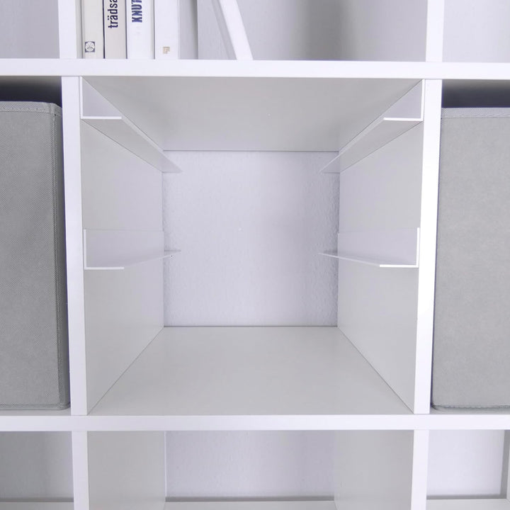 Kallax Facheinsatz für Samla Boxen, Halte-Schienen für transparente Aufbewahrungsboxen, Spielzeug-Ki