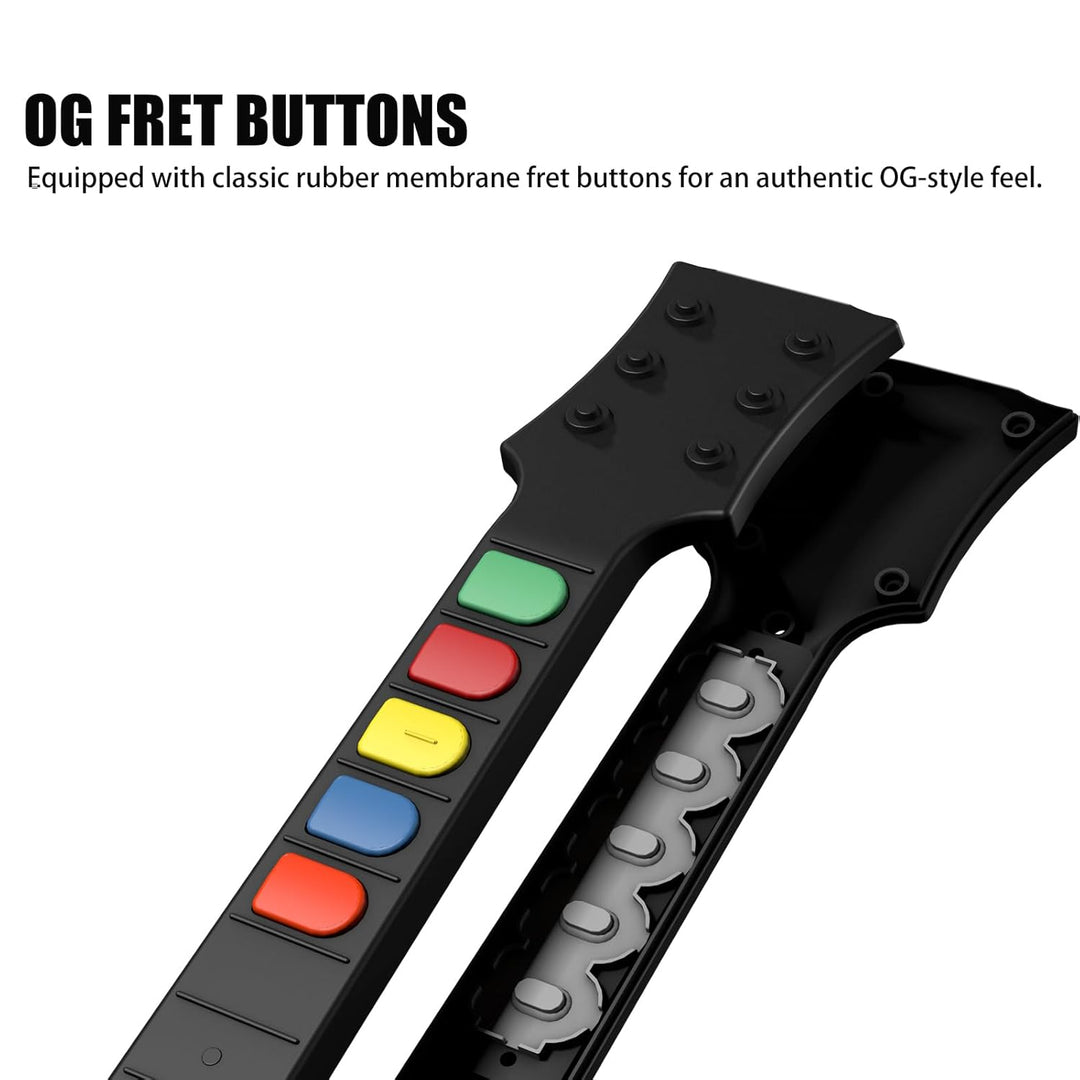 NBCP Wireless Rock Band Controller für XBOX-one/Xbox Series X/PC, kabellose Gitarre für Rock Band, F