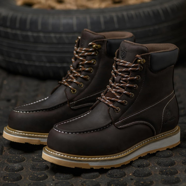 SL-Saint Wasserdichte Stahl Moc Toe Herren Arbeitsschuhe Klassische Konstruktion Sicherheitsschuhe 6