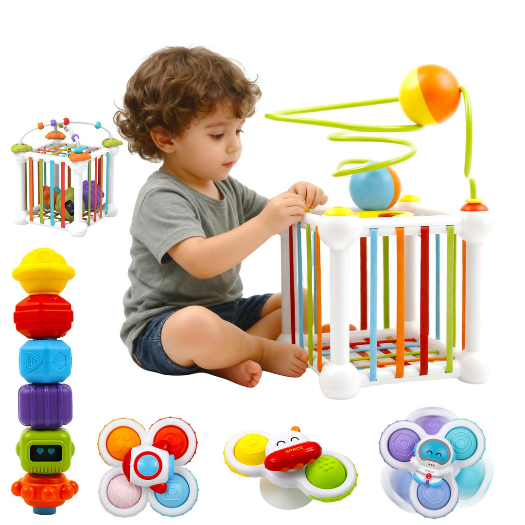 Babyspielzeug ab 1 Jahr, Montessori Spielzeug ab 12 3 Jahr Sensorik-Spielzeug Lernspielzeug Erleucht