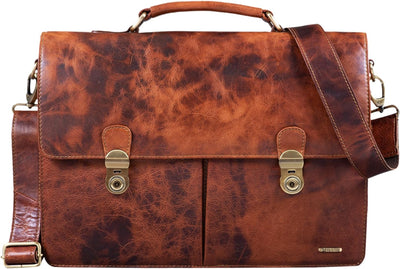 STILORD 'Arturo' Aktentasche Business Herren Leder klassisch elegante Büro Tasche im Vintage Design