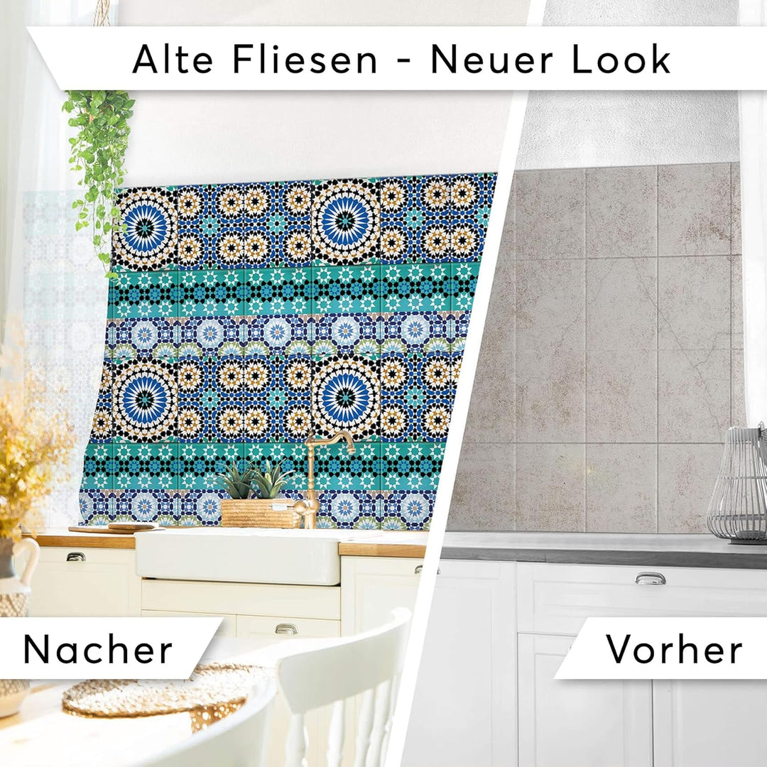 CREATISTO Mosaik-Fliesen Fliesensticker Fliesenfolie - Aufkleber Sticker für Wandfliesen I Stickerfl