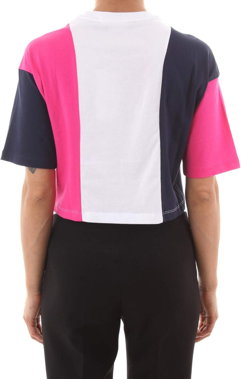 Fila Bai Cropped T-Shirt pink Yarrow/Black iris/briwh