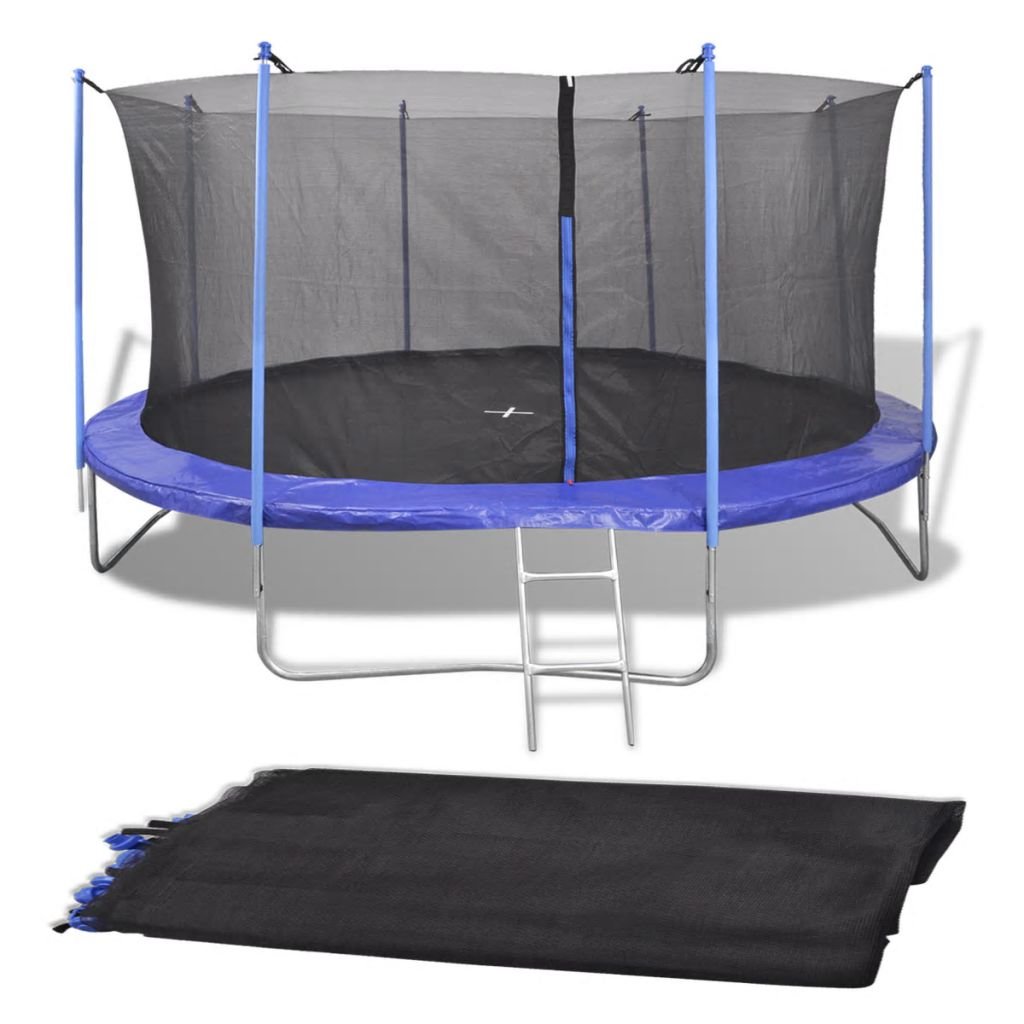 vidaXL Sicherheitsnetz PE Ersatznetz Fangnetz Trampolin Netz Garten 3,05-4,57m 3.66 m, 3.66 m