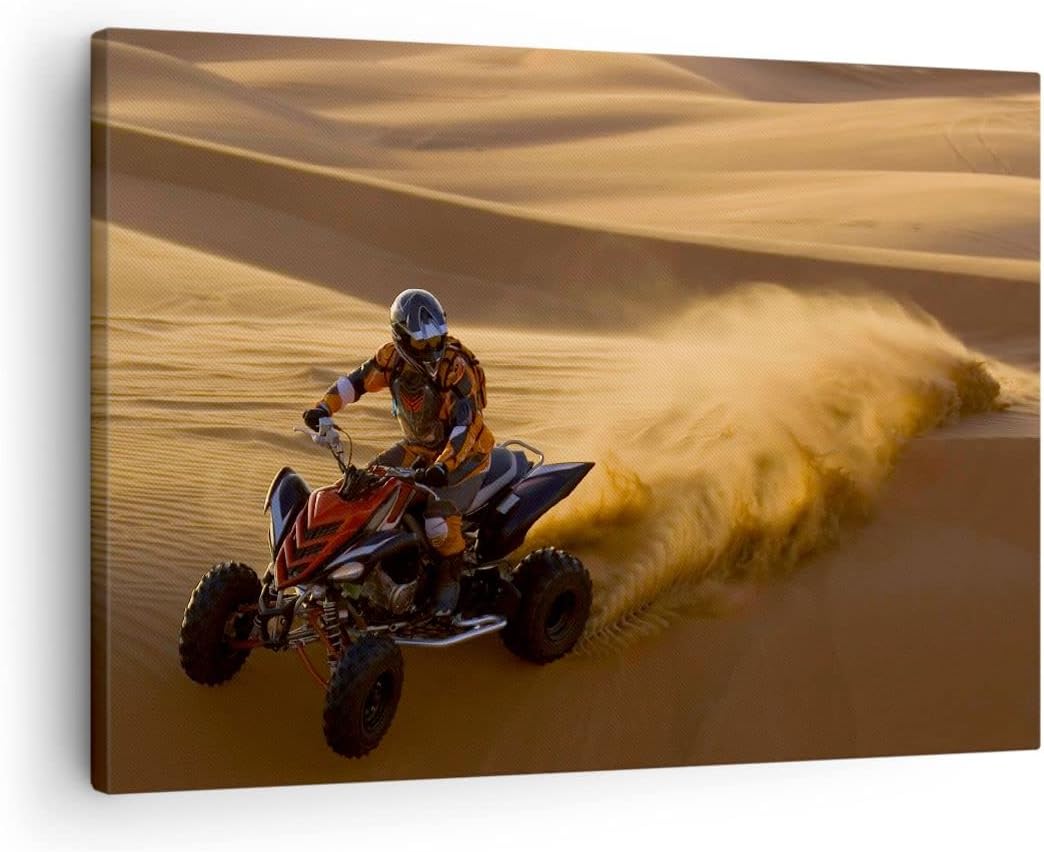 Bilder auf Leinwand Safari Rallye Wettkämpfe Sport Leinwandbild 70x50cm Wandbilder Dekoration Wohnzi