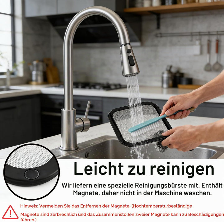 Yieson Magnetischer Edelstahl Spritzschutz, Edelstahl Spritzschutz für Ninja Crispi FN101GY/FN101SG/