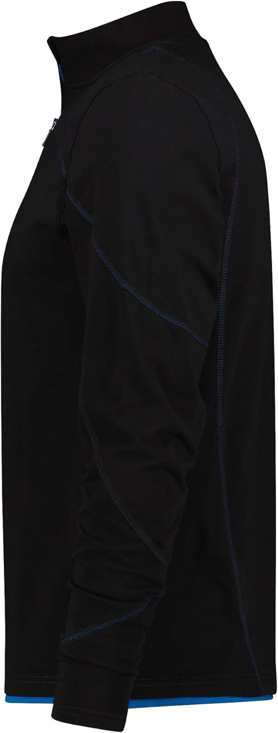 Dassy Unisex Maglietta Sonic 220G Arbeitshose, Nero/Blu, L