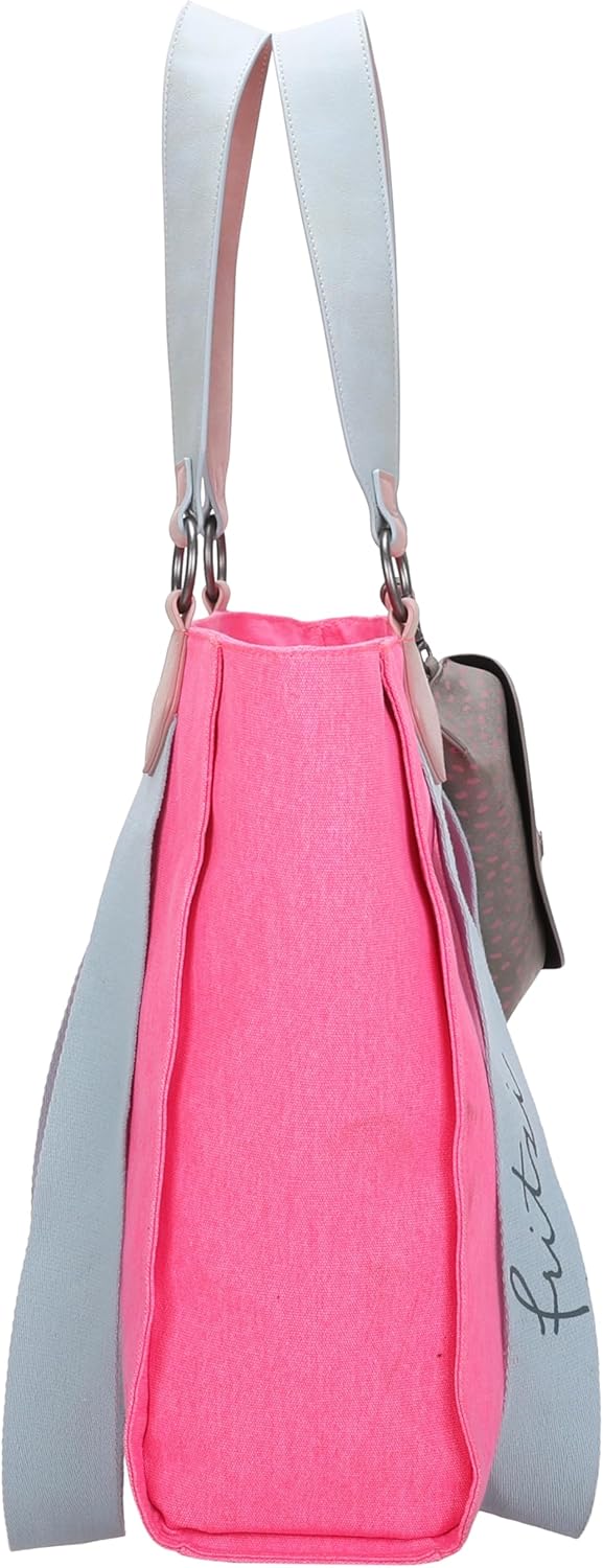 Fritzi aus Preussen Damen Izzy02 Canvas Shopper Neon Pink, Neon Pink