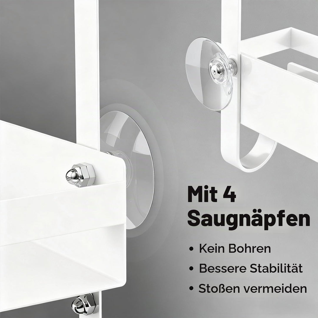 Laimew Duschablage ohne Bohren Badezimmer Organizer, Badregal Duschregal ohne Bohren, Duschablage zu