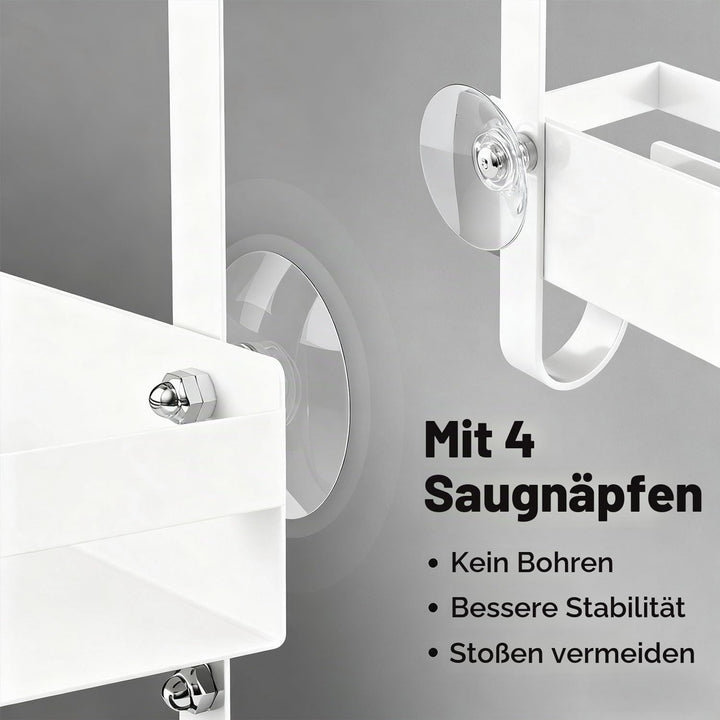 Laimew Duschablage ohne Bohren Badezimmer Organizer, Badregal Duschregal ohne Bohren, Duschablage zu