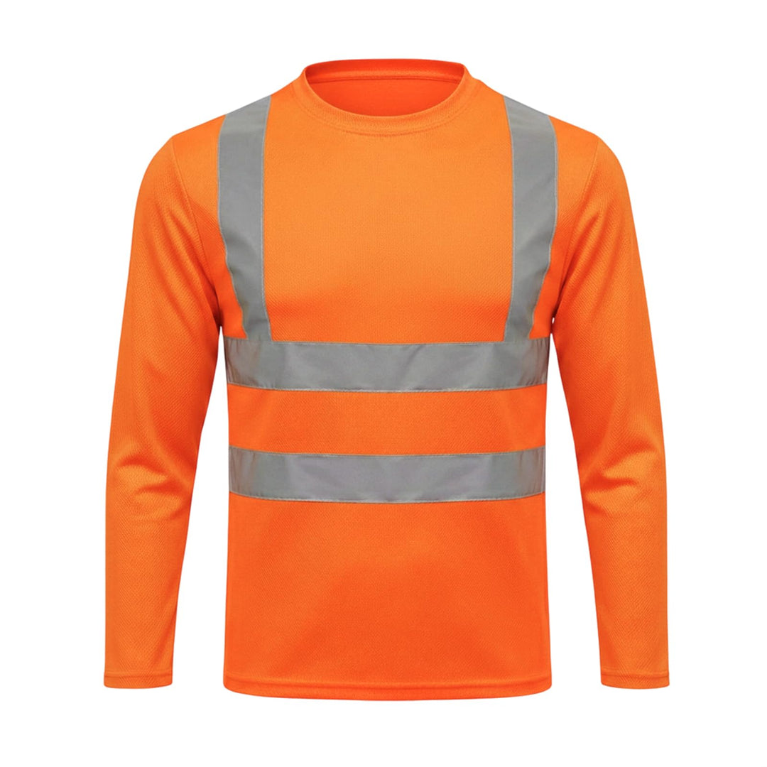 HYCOPROT Warnschutz T-Shirt Warnweste Reflektierend Warnweste Atmungsaktiv Leicht Kurzarmshirt Kurza