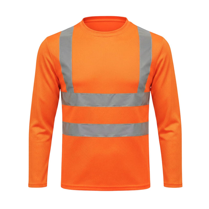 HYCOPROT Warnschutz T-Shirt Warnweste Reflektierend Warnweste Atmungsaktiv Leicht Kurzarmshirt Kurza