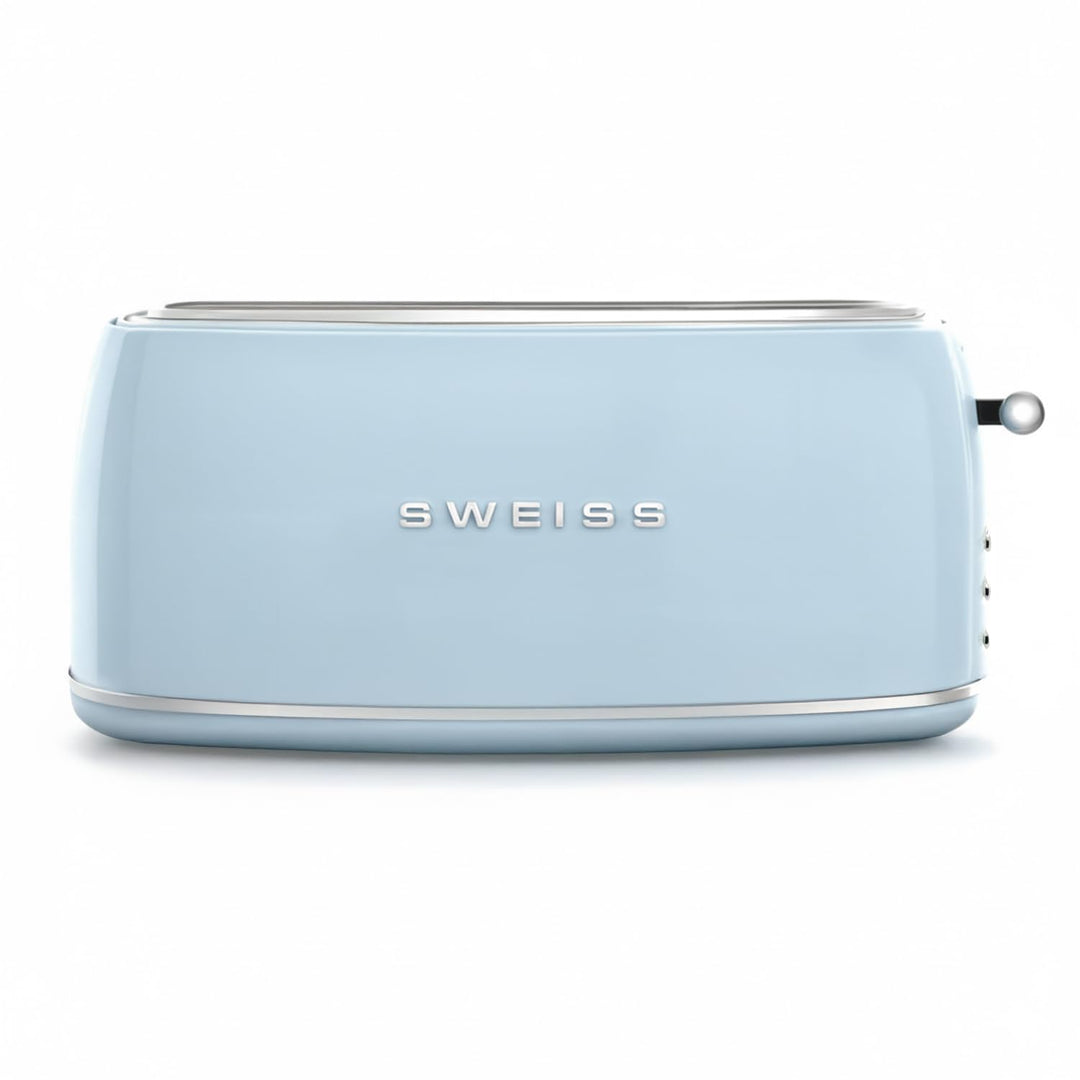 SWEISS Toaster GRV6 Vintage, 2 Toastschlitze, 6 Leistungsstufen, Auftaufunktion, Baguette-Funktion,