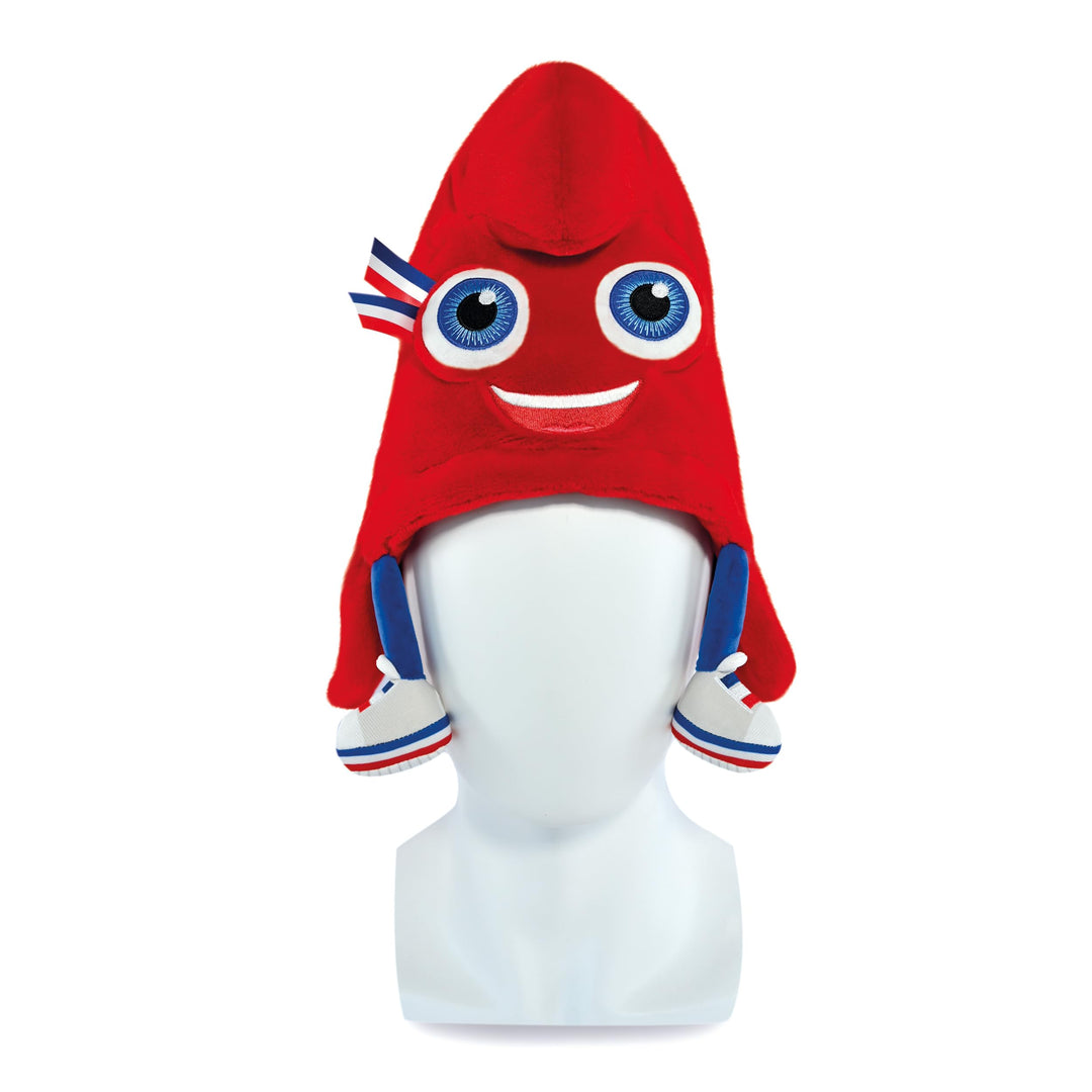 Doudou et Compagnie JO2433 Maskottchen Olympische und Paralympische Spiele – Mascotte MÜTZE, rot, on