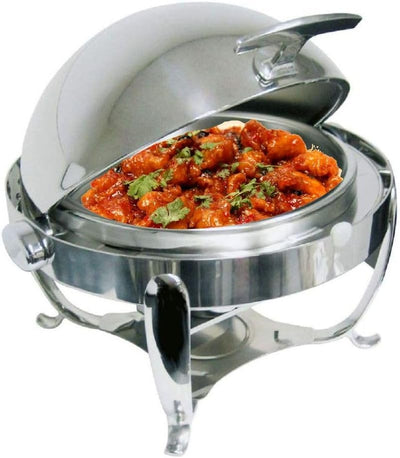 APS 12395 Rolltop-Chafing Dish -Royal- ca. Ø 51cm, H 46cm, 6 Liter, Edelstahl mit Rolltopdeckel, ink