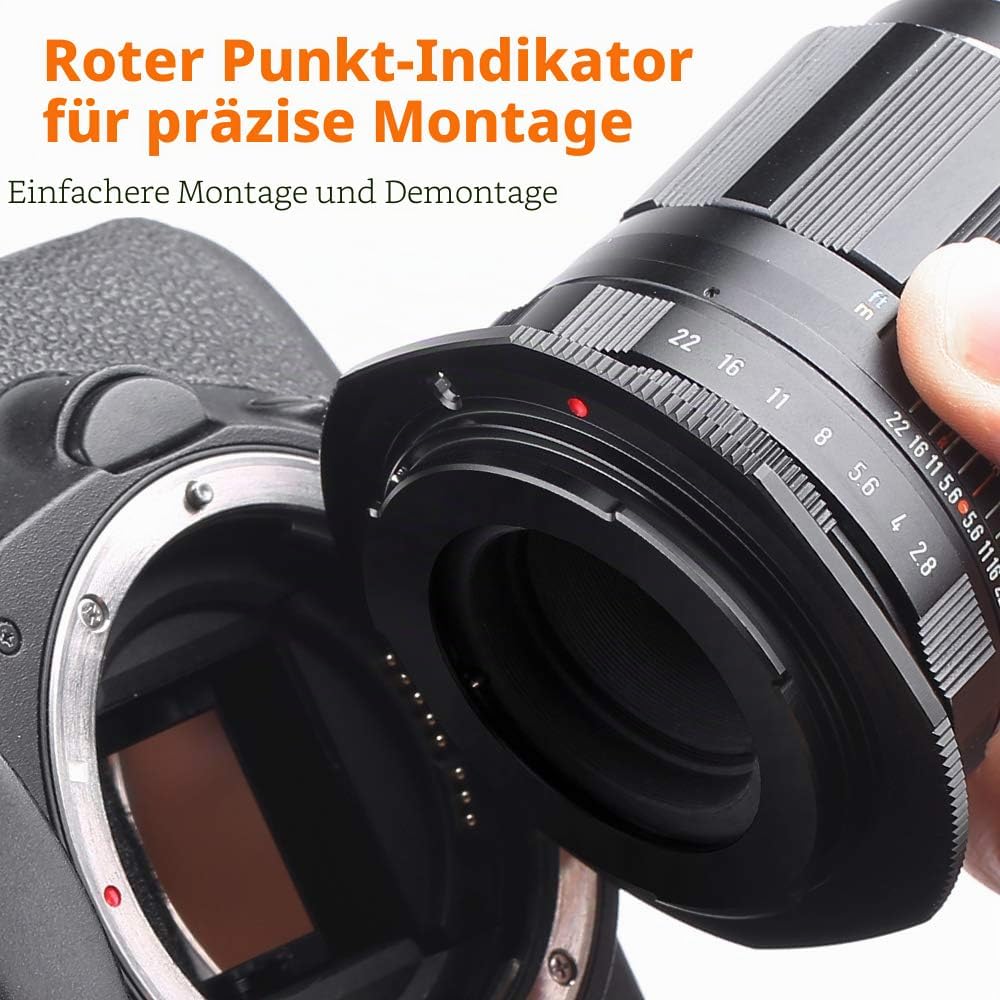 K&F Concept M10135 M42-Canon EOS Hochpräziser Adapterring Objektivadapter Objektiv Mount Adapter Rin