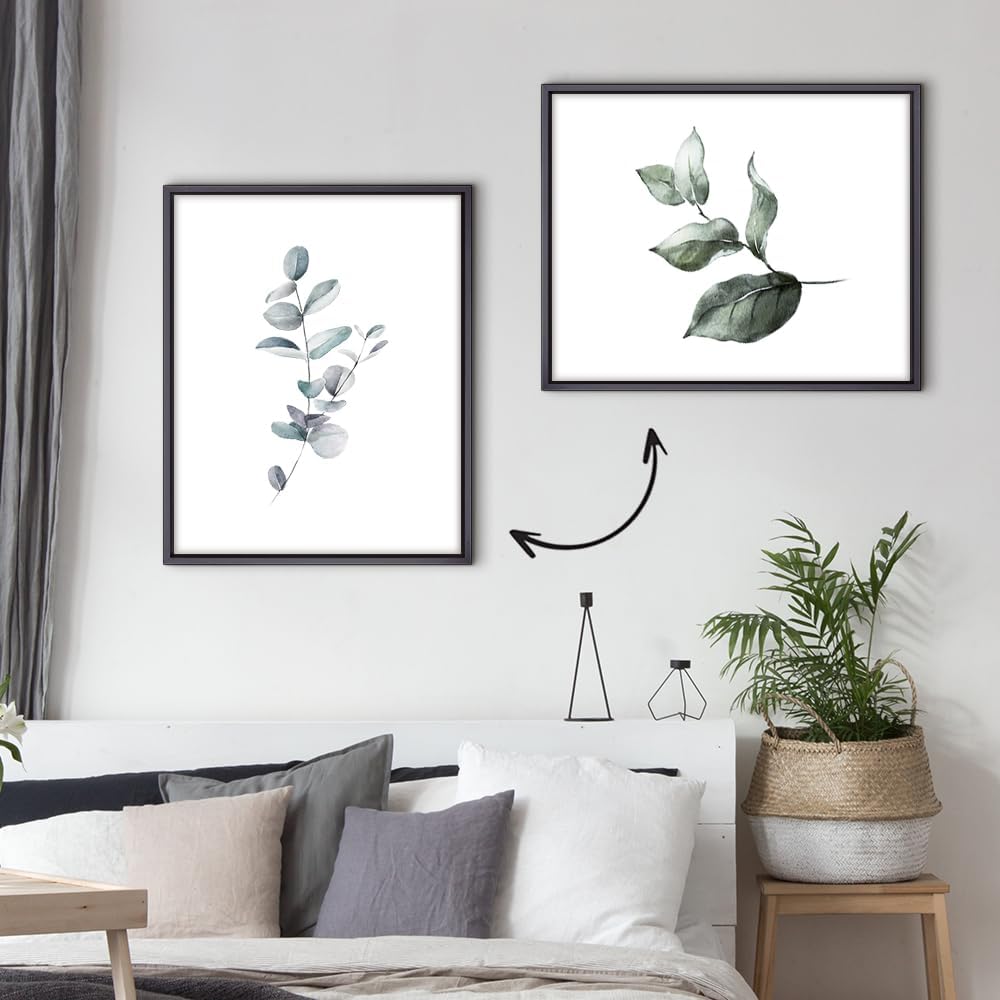 Bildershop-24 Schattenfugenrahmen Lemgo für Keilrahmenbilder und Leinwände 70x100cm Schwarz Matt