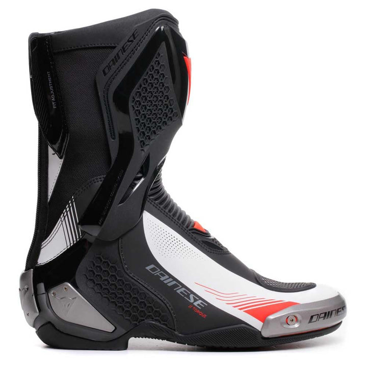 Dainese Stiefel Torque 4 Lady Boots Motorradstiefel Racing Stiefel, 36 EU 36 EU Black White Red Fluo