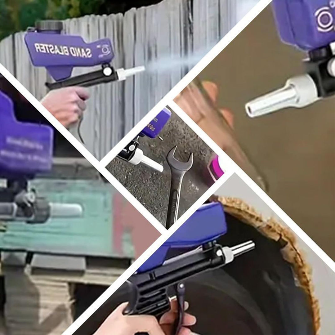 Portable Sandblasting Machine, Handheld Power Sander Tool, Rust Removal Equipment for Metal Paint Re
