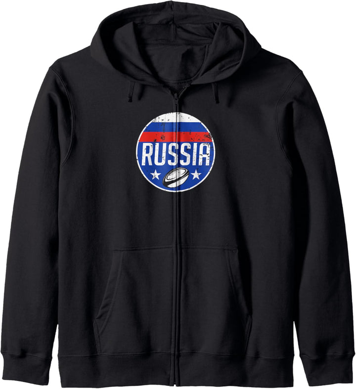 Russia Rugby Flag Jersey Supporter Russian Fan Gift Kapuzenjacke