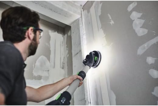 Festool Langhalsschleifer LHS 2 225 EQI-Plus PLANEX (mit Verlängerung, Schlauchclip, Klettverbinder,