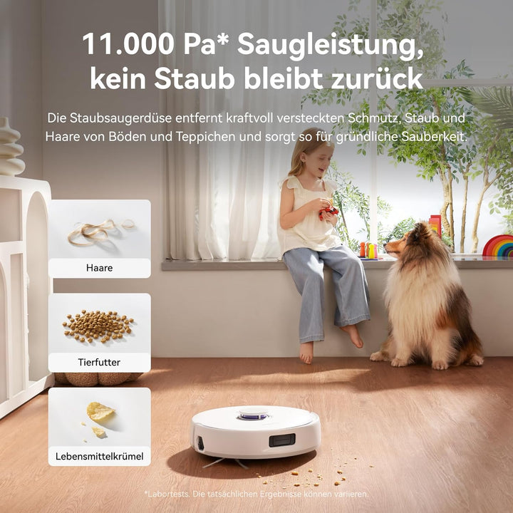 NARWAL Freo X10 Pro Saugroboter mit Wischfunktion, 11.000 Pa, DualFlow Tangle-Free, Selbstreinigung
