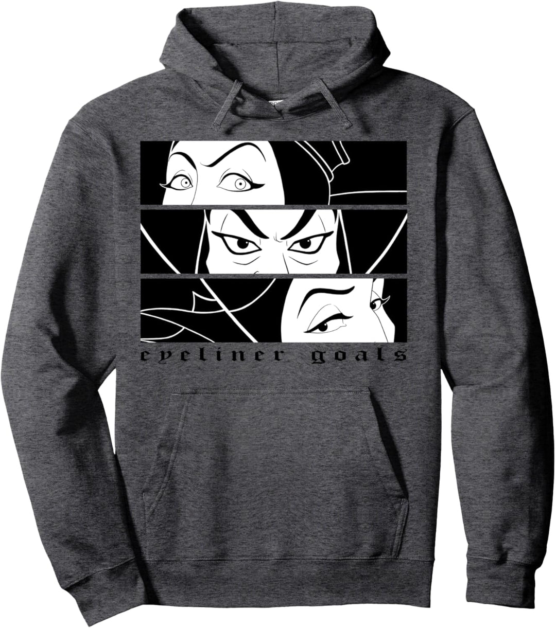 Disney Villains Eyeliner Goals Group Panels Pullover Hoodie
