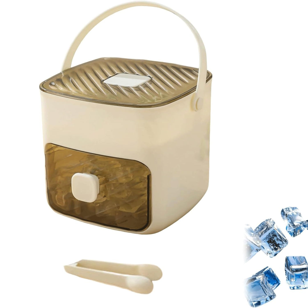 MEISO Eiswürfelmaschine mit Druck, 48 Fächer, drücken Sie die Art Ice Cube Maker, Eiswürfelform für