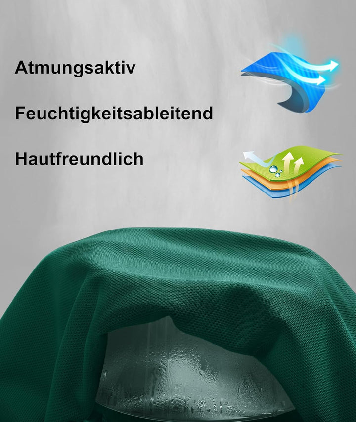igeekwell Poloshirt Herren Kurzarm Atmungsaktives Golf-Polo-Hemd Summer Poloshirts Männer mit Brille