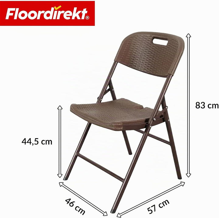 Floordirekt- Gartentisch klappbar Kunststoff 180x75cm - Buffettisch mit Tragegriff - Klapptisch für