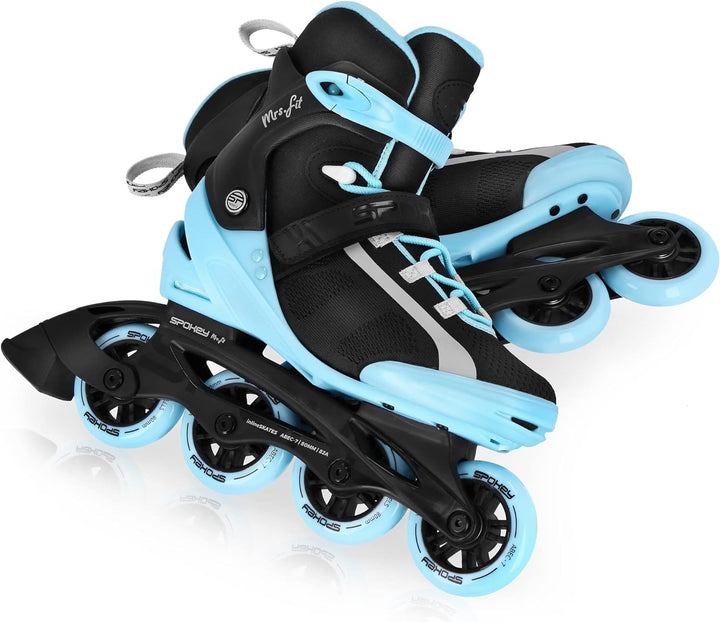 Spokey MrFIT &amp; MrsFIT Inline-Skates für Männer und Frauen mit dreifachem Verschlusssystem, Grösse 36
