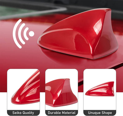 Psler Haifischflosse Antenne Funksignal Antenne Basis für Compass/Renegade 2017-2023(Rot), Rot