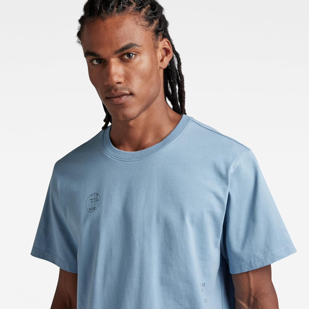 G-STAR RAW Herren Irregular Graphics Loose T-Shirts S Blau (Lake D22818-c784-813), S Blau (Lake D228