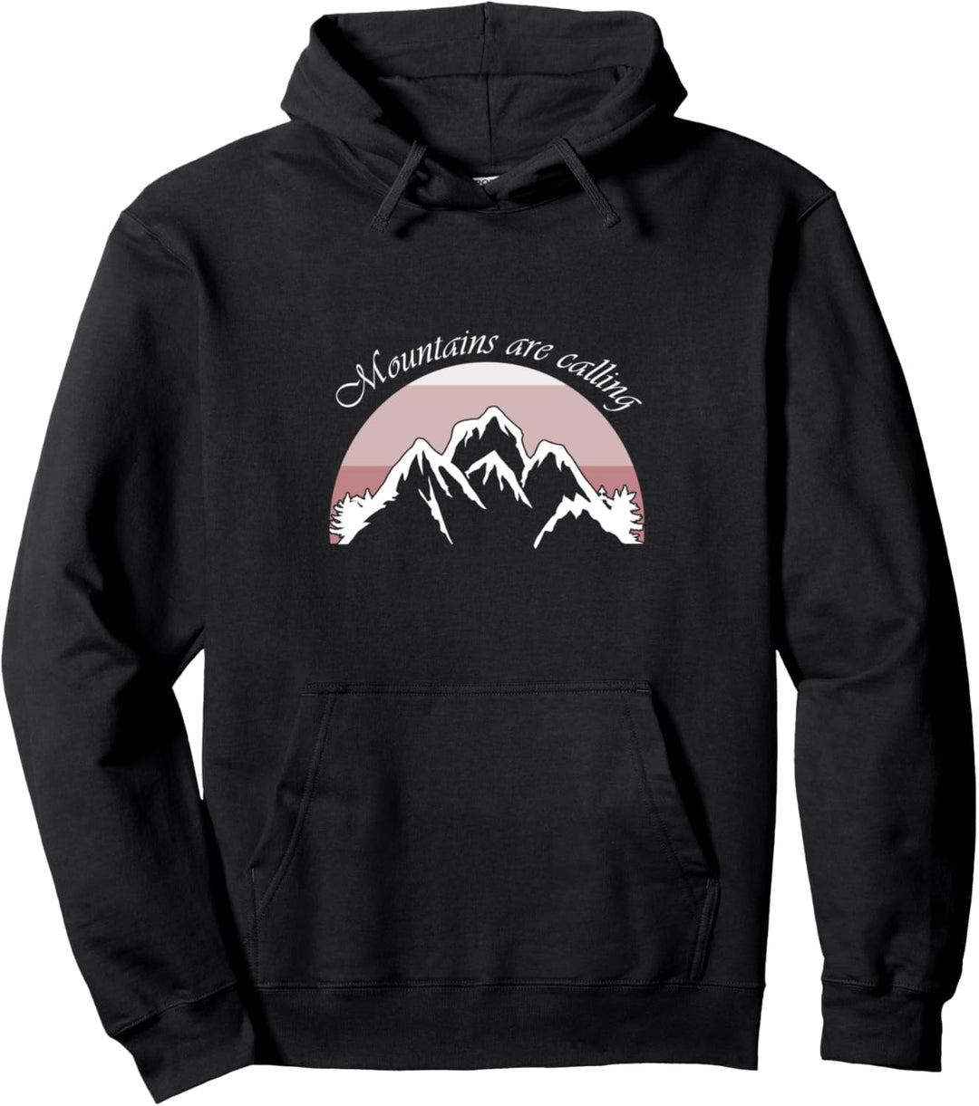 Berge rufen Wandern Natur Bergsteigen Berg Tour Kletterer Pullover Hoodie