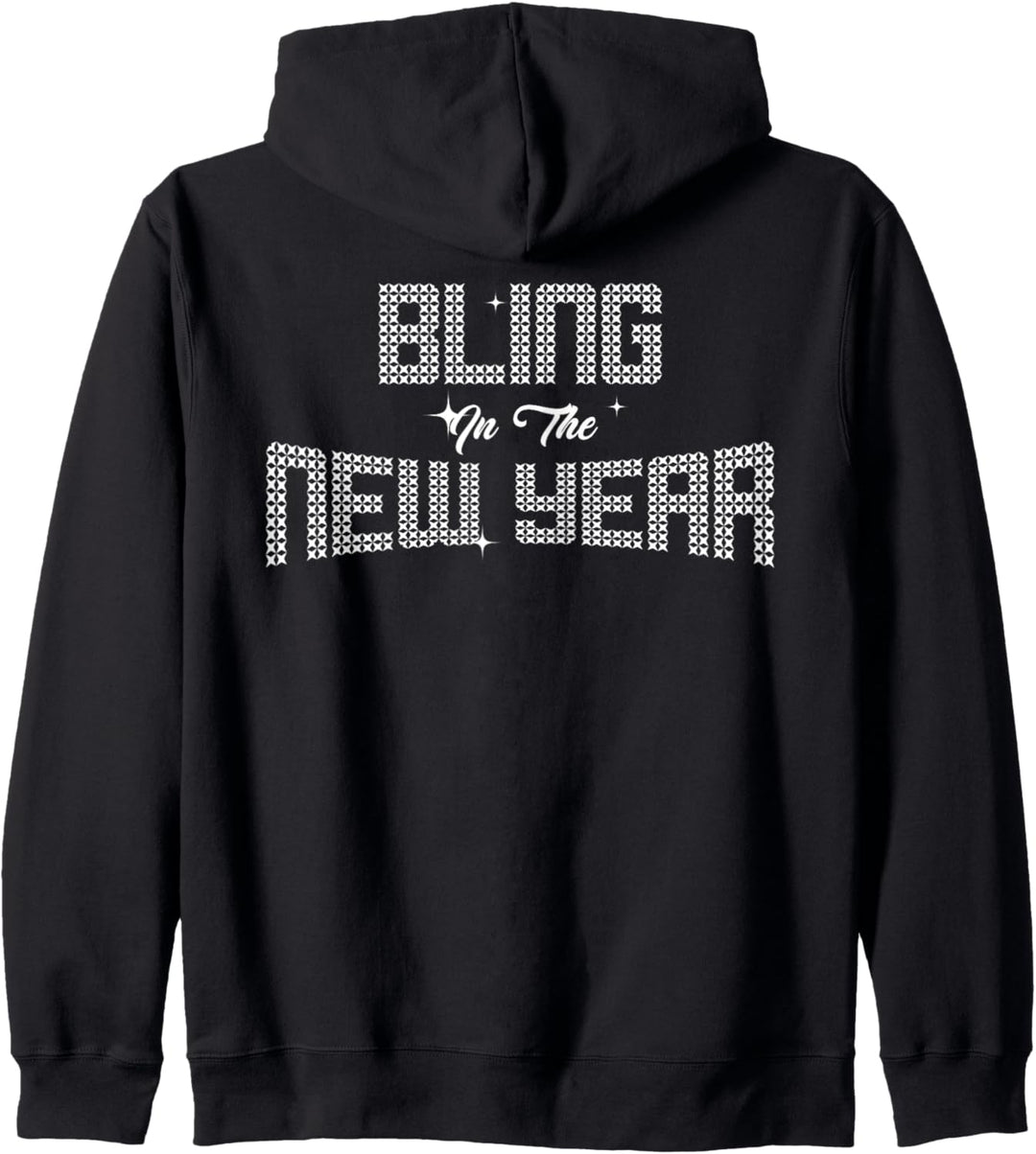Bling in the New Year Silvester 2022 Neujahr Party Design Kapuzenjacke