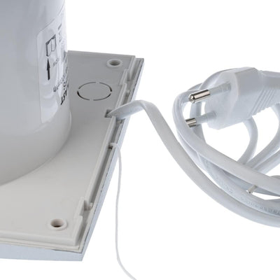 EUROPLAST Ø 100mm Wandventilator Lüfter Abluft Kabel Schalter Ventilator Küche WC Bad - Kunststoff -