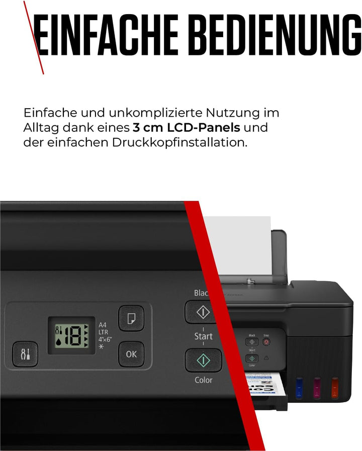 Canon PIXMA G2570 MegaTank 3in1 Multifunktionsgerät Grosse nachfüllbare Tintenbehälter DIN A4 (Scann