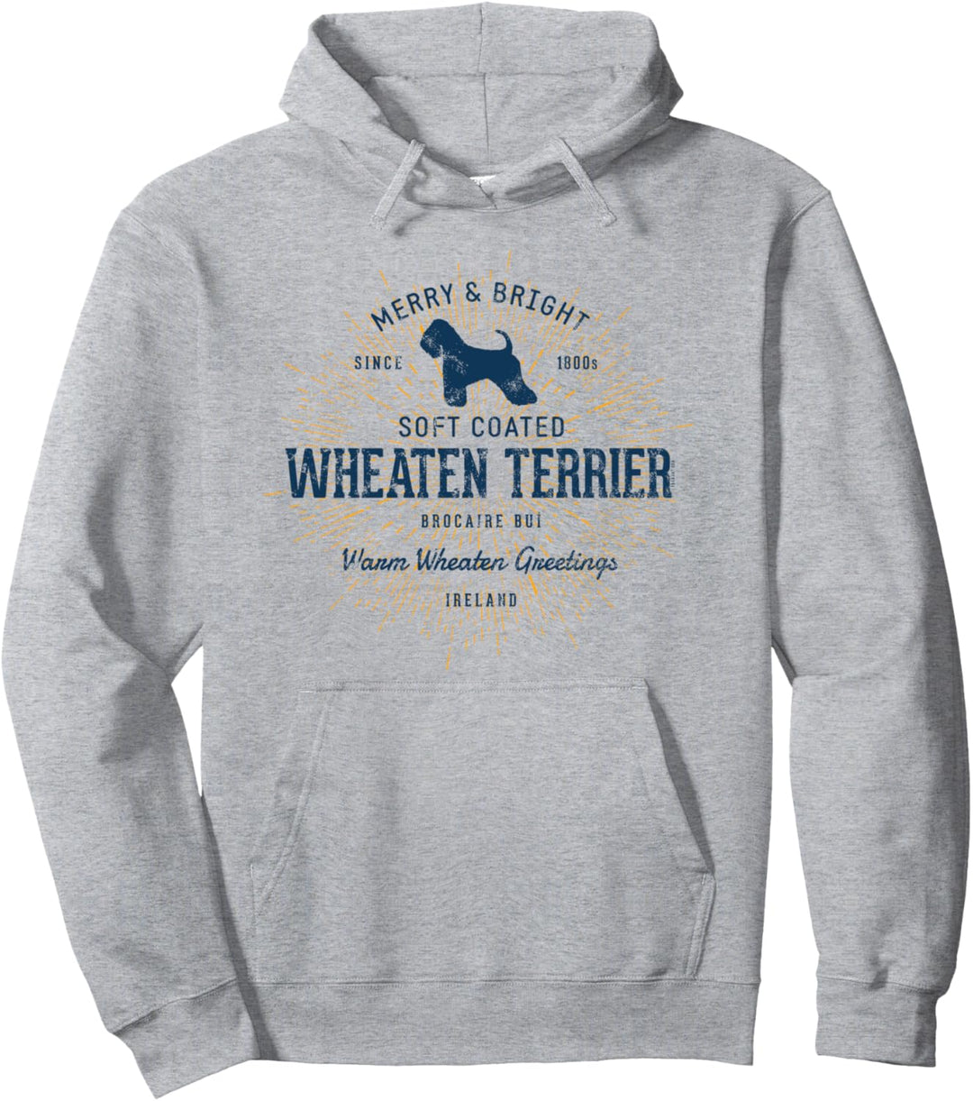 Vintage Retro Irish Soft Coated Wheaten Terrier Pullover Hoodie