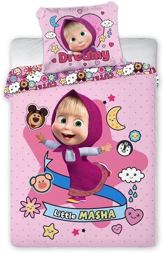 Masha and The Bear Babybettwäsche Masha 055 100x135 cm