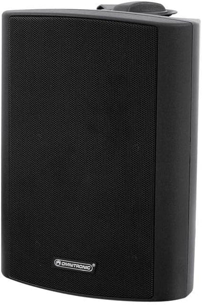 OMNITRONIC WP-5S ELA-Wandlautsprecher | 2-Wege-Lautsprecher mit Halterung, 100 V, 30 W RMS
