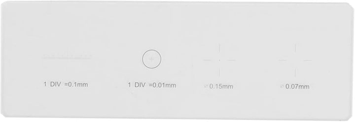 Oumefar DIV 0,01 mm K9 Mikroskop Objektiv Mikrometer Absehen Kalibrierung Objektträger Lineal Glasti