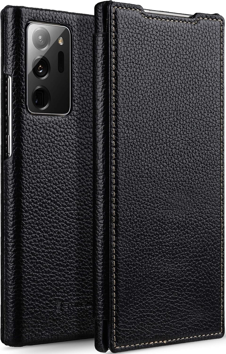 STILGUT Book Case kompatibel mit Samsung Galaxy Note 20 Ultra Hülle aus Leder zum Klappen, Klapphüll