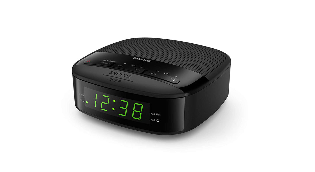 Philips Audio Radiowecker UKW Radio (Doppelter Alarm, Sleep Timer, Kompaktes Design) - TAR3205/12