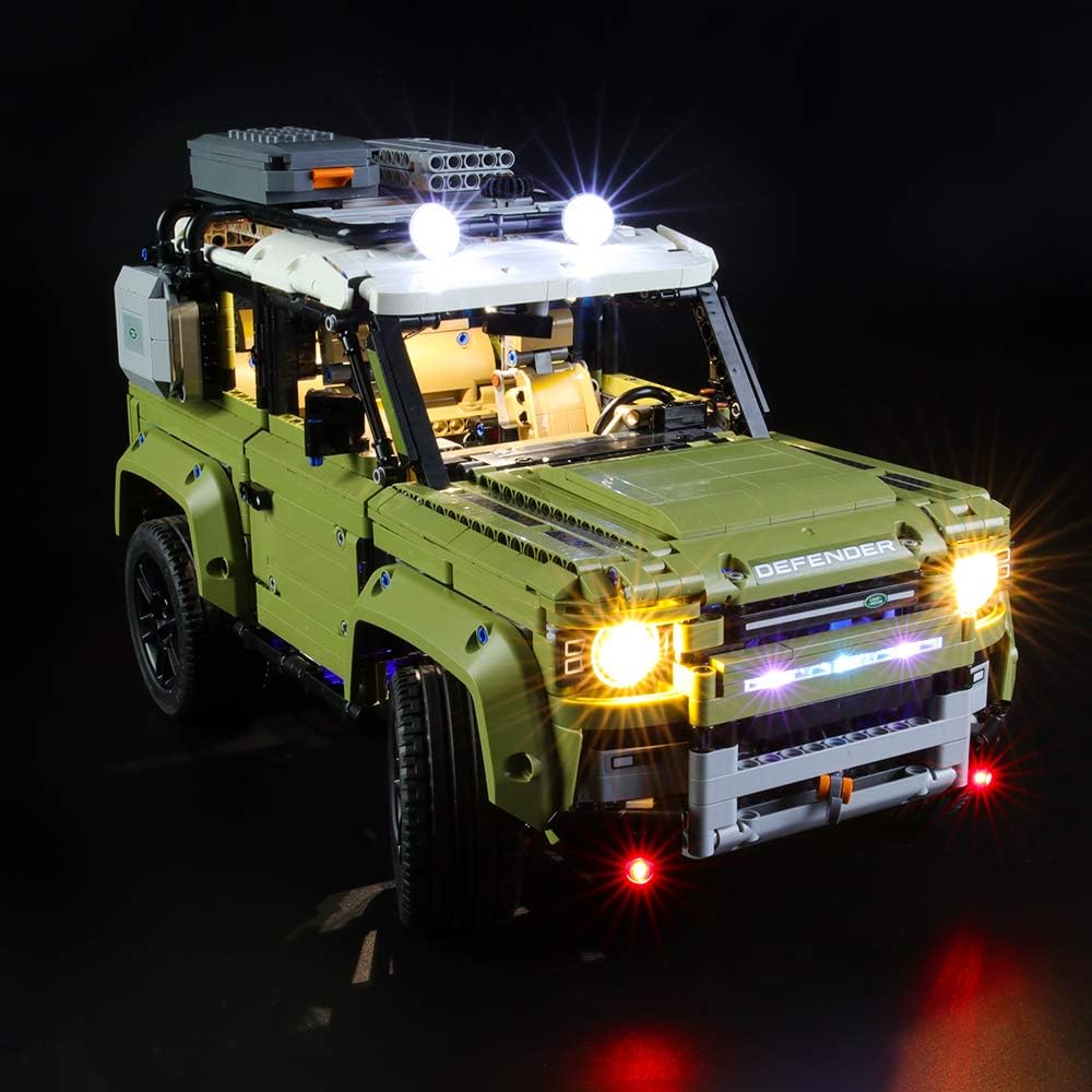 BRIKSMAX Led Beleuchtungsset für Lego Technic Land Rover Defender,Kompatibel Mit Lego 42110 Baustein