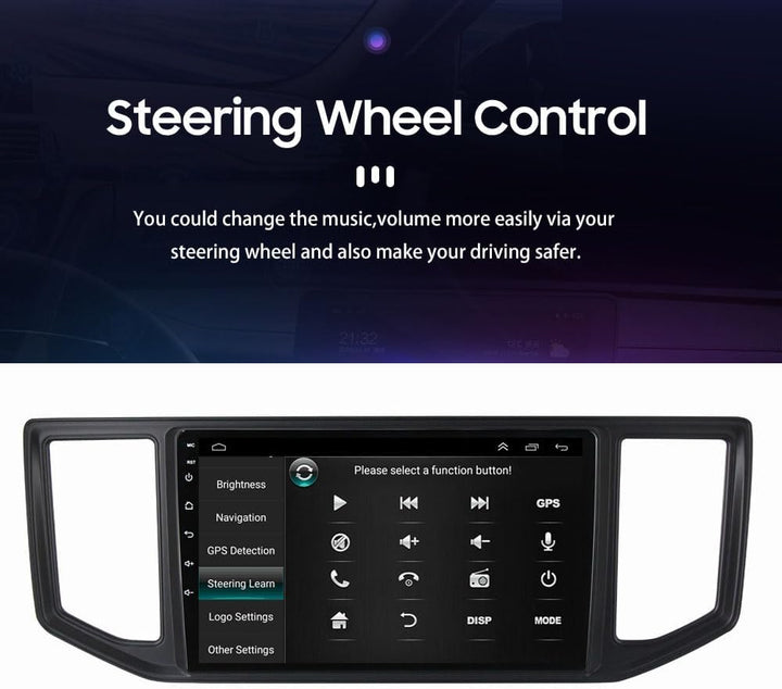 Auto Radio Autospieler GPS Navi Navigation Carplay/Android Autoradio 10 Zoll HD-Touchscreen USB Blue