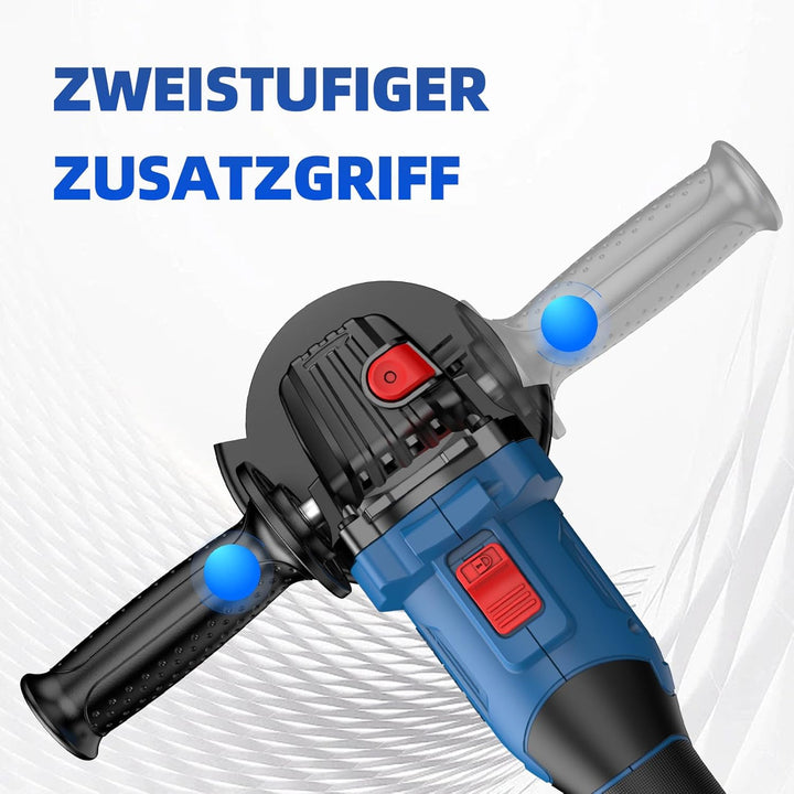 NANWEI Akku-Winkelschleifer, kompatibel mit Makita 18V-Akku, 125 mm bürstenloser Winkelschleifer, El