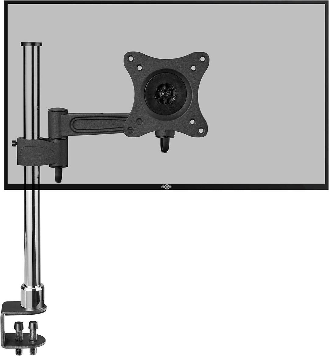 RICOO Monitor Halterung Tisch, VESA Tischhalterung für 13-30 Zoll, Monitorhalterung 1 Monitor Arm TS