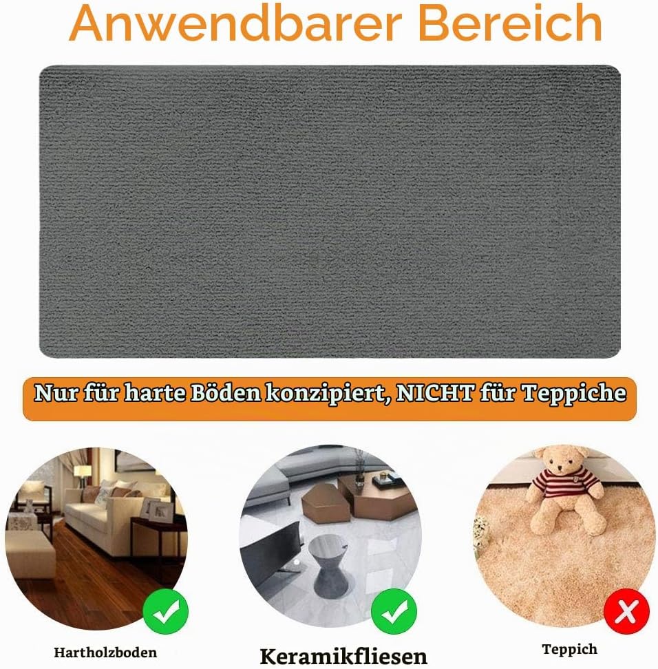 Bodenschutzmatte | Bürostuhl Unterlage | 90 x 140 cm | Hartboden | Verbesserte Version - Mehrzweck-S