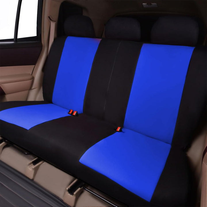 Flying Banner Sitzbezüge Auto Universal Set (Vollständige Reihe, Blau und Schwarz)