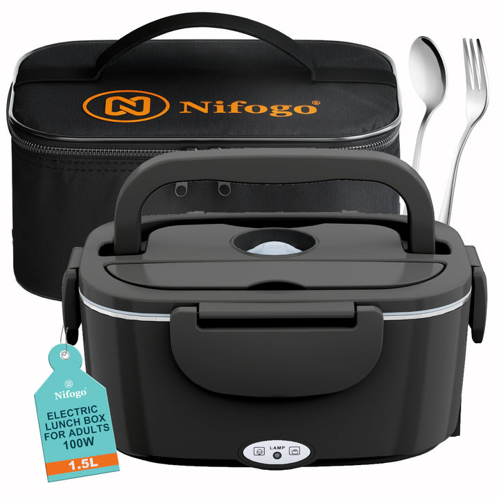 Nifogo Elektrische Lunchbox 80w für Auto/Lkw/Büro Beheizbare Lunchbox 12V/24V/230V Electric Lunch Bo